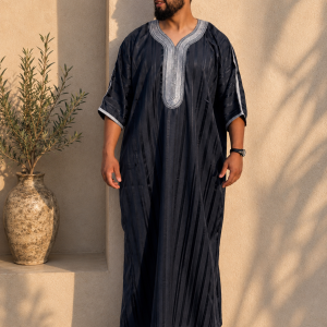 القميص المغربي الأزرق الكحلي