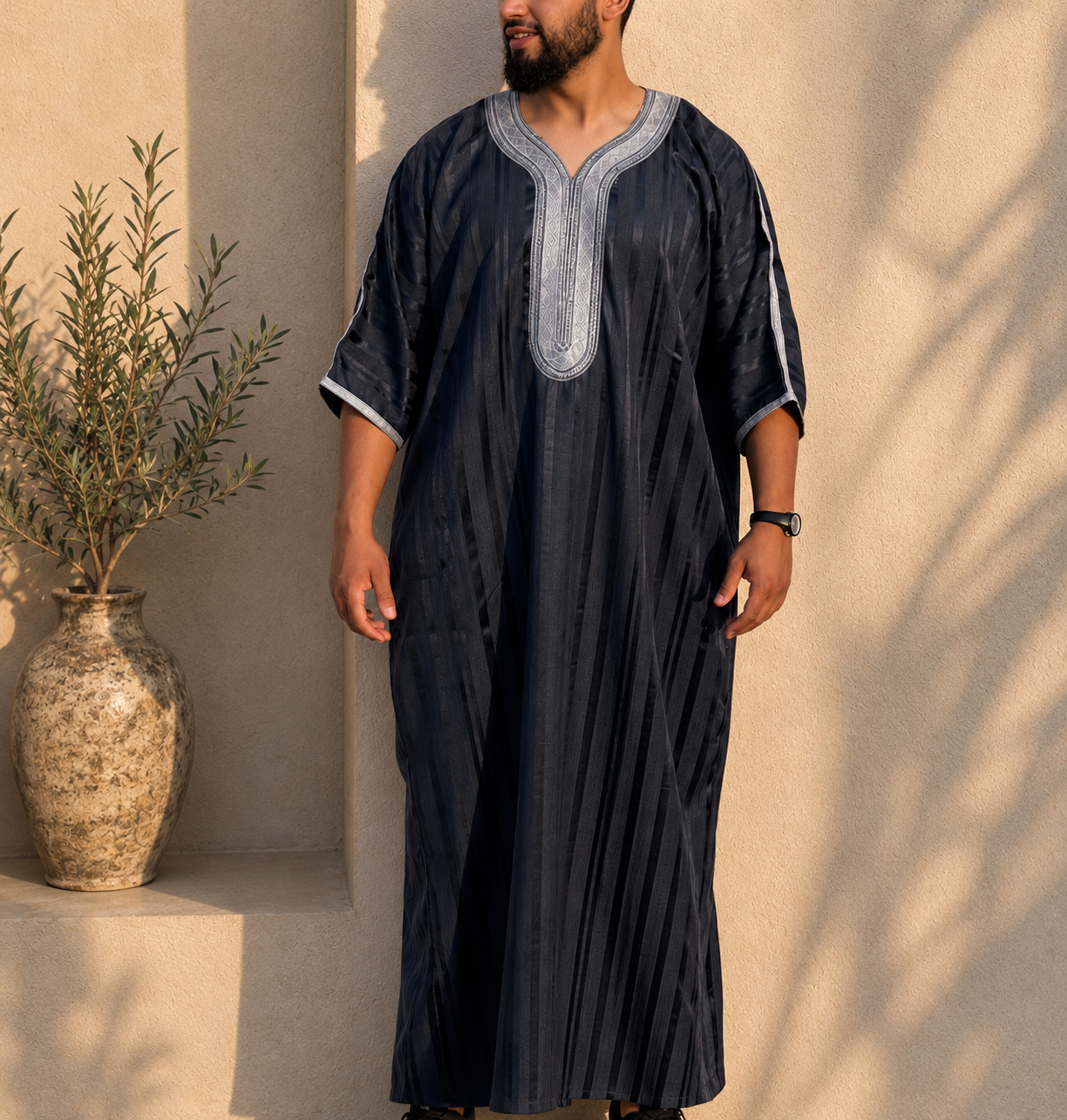 Qamis Été bleu